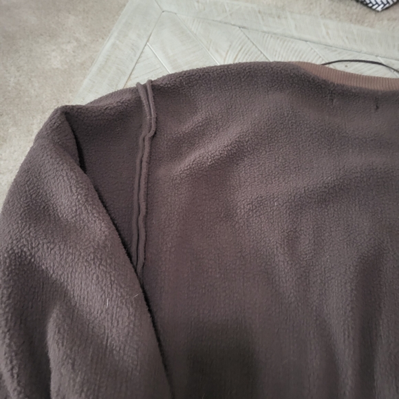 We The Free Chocolate Brown Crewneck Oversized Sweater Size Large - Picture 7 of 8